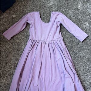 Alice and Ames Size 6 Lilac Long-Sleeve Kids Dress